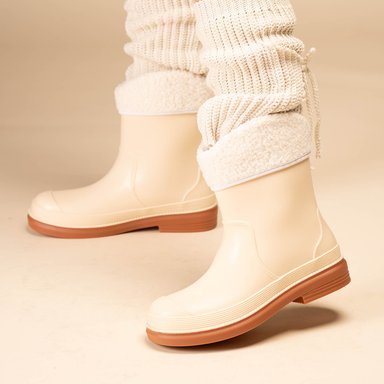BOTA CASUAL MUJER BLANCO BEIGE CHINITOWN - 5