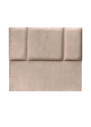 RESPALDO DE CAMA BLOCK FELPA BEIGE - 2 PLAZAS - 2