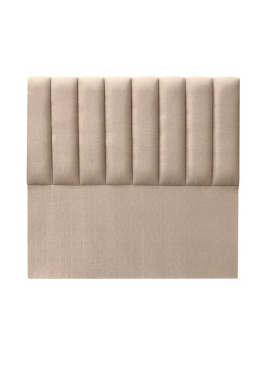 RESPALDO DE CAMA TUBULAR VERTICAL LINO BEIGE - QUEEN - 2