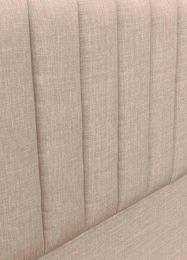 RESPALDO DE CAMA TUBULAR VERTICAL LINO BEIGE - QUEEN - 3