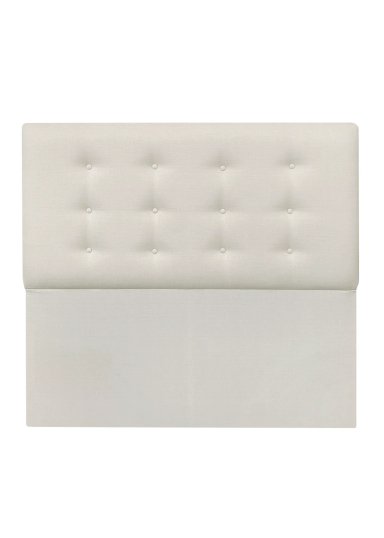RESPALDO DE CAMA BOTONE  PREMIUM LINO CRUDO - QUEEN - 2
