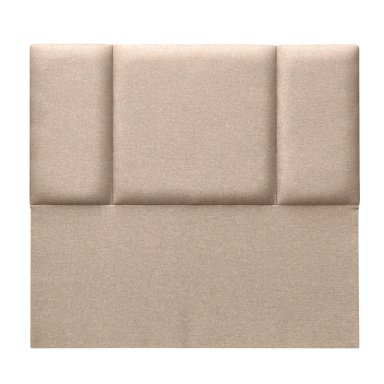 RESPALDO DE CAMA BLOCK LINO BEIGE - QUEEN - 2