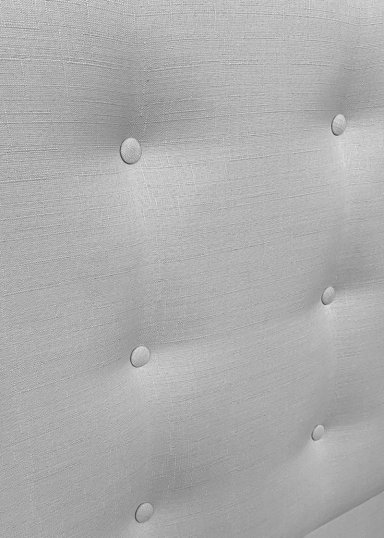 RESPALDO DE CAMA BOTONE  PREMIUM LINO GRIS PLATA - QUEEN - 3