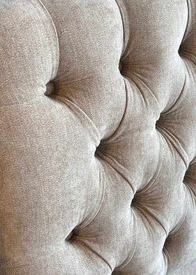 RESPALDO DE CAMA CAPITONE  PREMIUM LINO BEIGE - QUEEN - 3