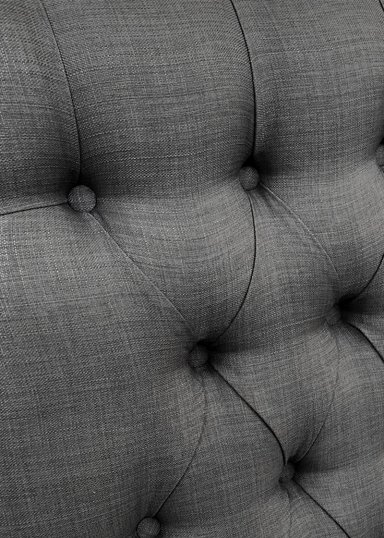 RESPALDO DE CAMA CAPITONE  PREMIUM LINO GRAFITO - QUEEN - 3