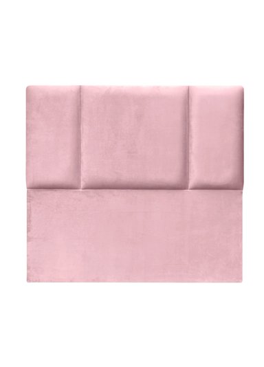 RESPALDO DE CAMA BLOCK FELPA ROSADO CLARO - QUEEN - 2