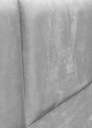RESPALDO DE CAMA BLOCK FELPA GRIS PLATA - QUEEN - 3