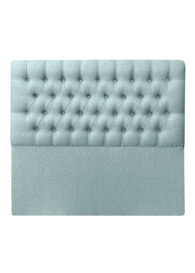 RESPALDO DE CAMA CAPITONE  PREMIUM LINO VERDE JEANS - QUEEN - 2