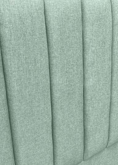RESPALDO DE CAMA TUBULAR VERTICAL LINO VERDE JEANS - QUEEN - 3