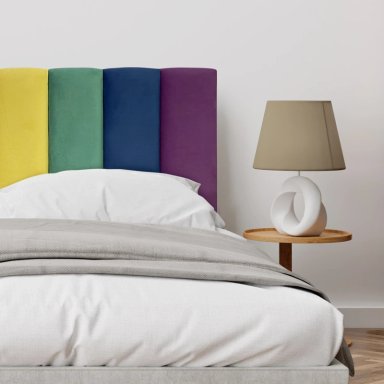 RESPALDO DE CAMA TUBULAR VERTICAL FELPA PRIDE - QUEEN - 1