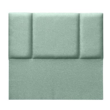RESPALDO DE CAMA BLOCK LINO VERDE JEANS - QUEEN - 2