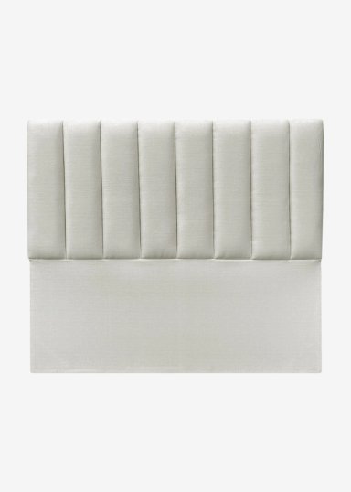 RESPALDO DE CAMA TUBULAR VERTICAL LINO CRUDO - QUEEN - 2