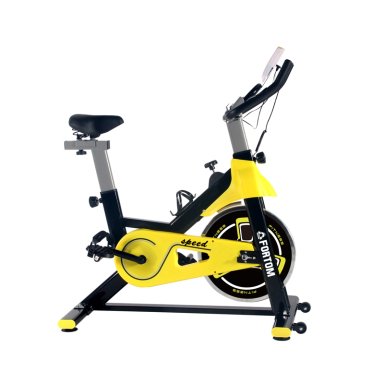 BICICLETA SPINNING DISCO 8 KG BLACK/YELLOW - 1