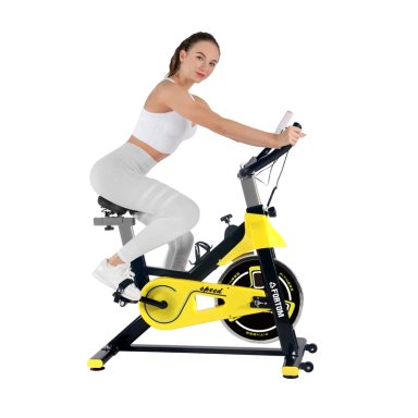 BICICLETA SPINNING DISCO 8 KG BLACK/YELLOW - 4