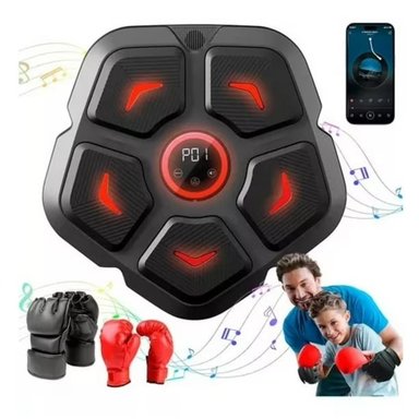 MAQUINA DE BOXEO MUSICAL SMART BOXING CON GUANTES BOX - 2