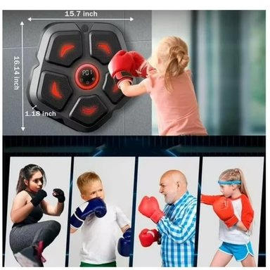 MAQUINA DE BOXEO MUSICAL SMART BOXING CON GUANTES BOX - 3