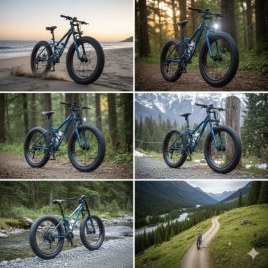 BICICLETA FAT BIKE ARO 26 BLUE - 2