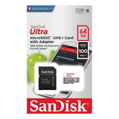 TARJETA DE MEMORIA ULTRA MICROSDXC 64GB SANDISK + ADAPTADOR - 3