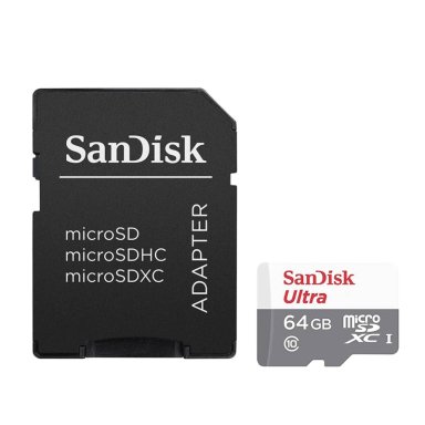 TARJETA DE MEMORIA ULTRA MICROSDXC 64GB SANDISK + ADAPTADOR - 4