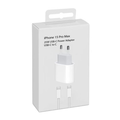 CARGADOR COMPATIBLE CON IPHONE 15 PRO MAX 25W CABLE USB-C - 6