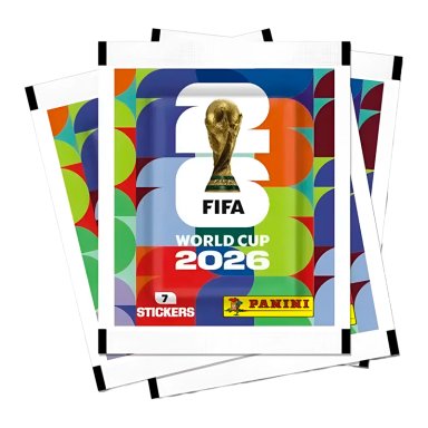 PACK DE 5 SOBRES DE LAMINAS PANINI MUNDIAL 2026 35 LAMINAS - 3