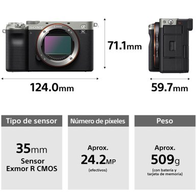CÁMARA COMPACTA FULL-FRAME ALPHA 7C - 2