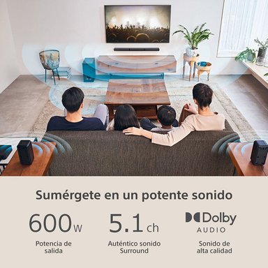 SOUNDBAR DE 5.1 CANALES HT-S40R - 5