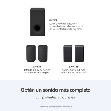 BARRA DE SONIDO DE 3.1 CANALES CON TECNOLOGIA 360 SPATIAL SOUND  HT-A3000 - 4