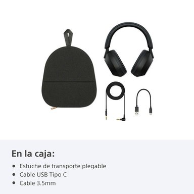 AUDÍFONOS SONY WH-1000XM5 NOISE CANCELLING BLUETOOTH NEGRO - 10
