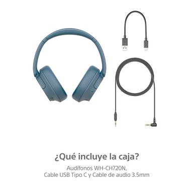 AUDÍFONOS SONY WH-CH720N NOISE CANCELLING BLUETOOTH AZUL - 10