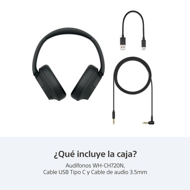 AUDÍFONOS SONY WH-CH720N NOISE CANCELLING BLUETOOTH NEGRO - 10