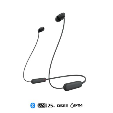 AUDÍFONOS SONY WI-C100B INTERNOS BLUETOOTH NEGRO - 1