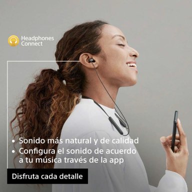 AUDÍFONOS SONY WI-C100B INTERNOS BLUETOOTH NEGRO - 6