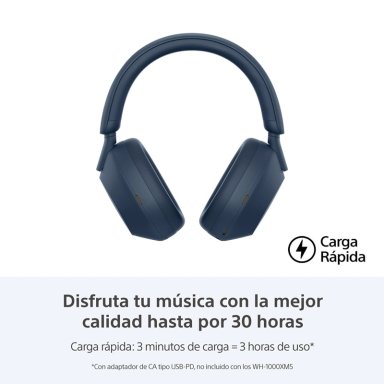AUDÍFONOS SONY WH-1000XM5 NOISE CANCELLING BLUETOOTH AZUL - 5