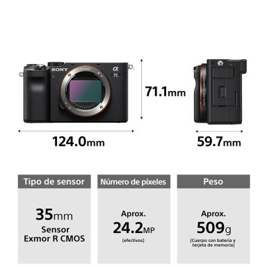 CÁMARA SONY ILCE-7CL/B HDMI COMPACTA FULL-FRAME ALPHA 7C - 2
