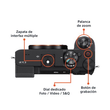 CÁMARA SONY ILCE-7CM2/BQE38 PROFESIONAL COMPACTA FULL FRAME MIRRORLESS - 4