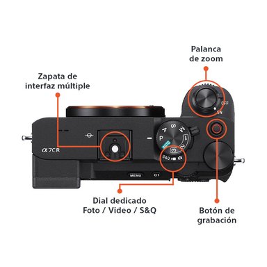 CÁMARA PROFESIONAL COMPACTA FULL FRAME MIRRORLESS ILCE-7CR - 3