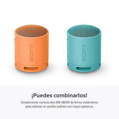 PARLANTE BLUETOOTH SRS-XB100 NARANJO - 7