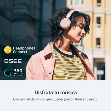 AUDÍFONOS SONY WH-CH520CZ BLUETOOTH CREMA - 3