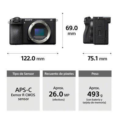 CAMARA APS-C A6700 PREMIUM CON MONTURA E ILCE-6700M - 2