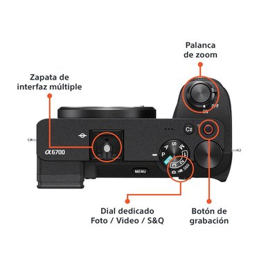 CAMARA APS-C A6700 PREMIUM CON MONTURA E ILCE-6700M - 4