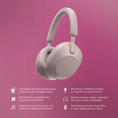 AUDIFONOS INALAMBRICOS CON NOISE CANCELLING WH-1000XM5 - 3