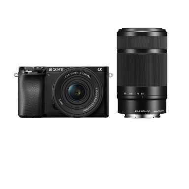 CÁMARA DIGITAL SONY ILCE-6100X MIRRORLESS APS-C A6100 + LENTE 16-50MM + LENTE 55-210MM - 1