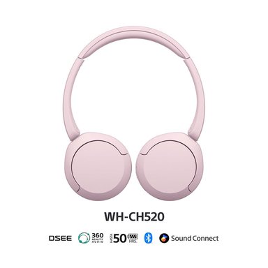 AUDÍFONOS INALÁMBRICOS WH-CH520 Rosado - 2