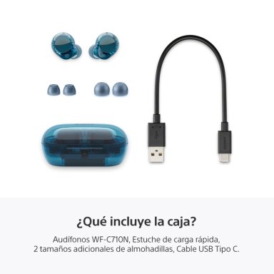 AUDIFONOS INALAMBRICOS CON NOISE CANCELLING WF-C710N AZUL - 8