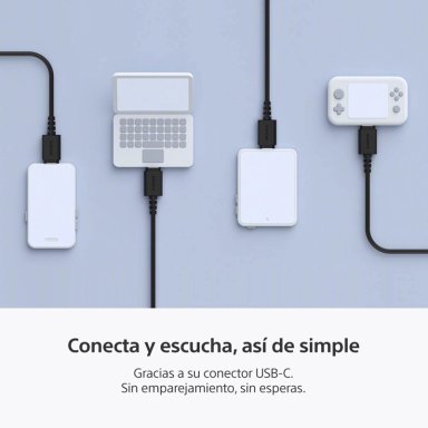 AUDIFONOS INTERNOS USB-C CON CABLE NEGRO IER-EX15C  SONY - 3