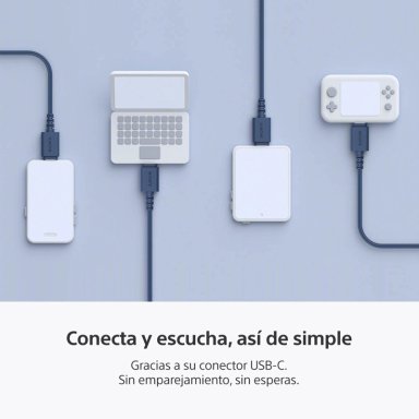 AUDIFONOS INTERNOS USB-C CON CABLE AZUL IER-EX15C SONY - 6