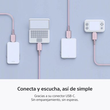 AUDIFONOS INTERNOS USB-C CON CABLE ROSADO IER-EX15C SONY - 4
