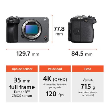 CAMARA CINEMA SONY LINE FULL-FRAME FX3A - 6