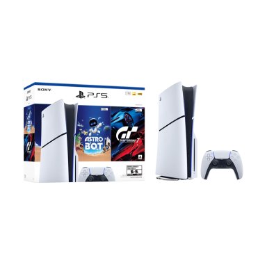 PAQUETE DE CONSOLA PLAYSTATION 5 EDICION ESTANDAR CON ASTRO BOT Y GRAN TURISMO 7 - 1